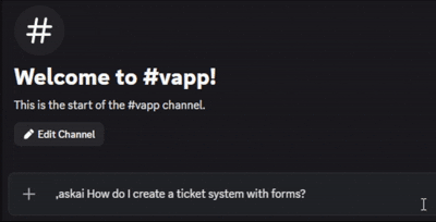 Preview of the vAPP askai command in use
